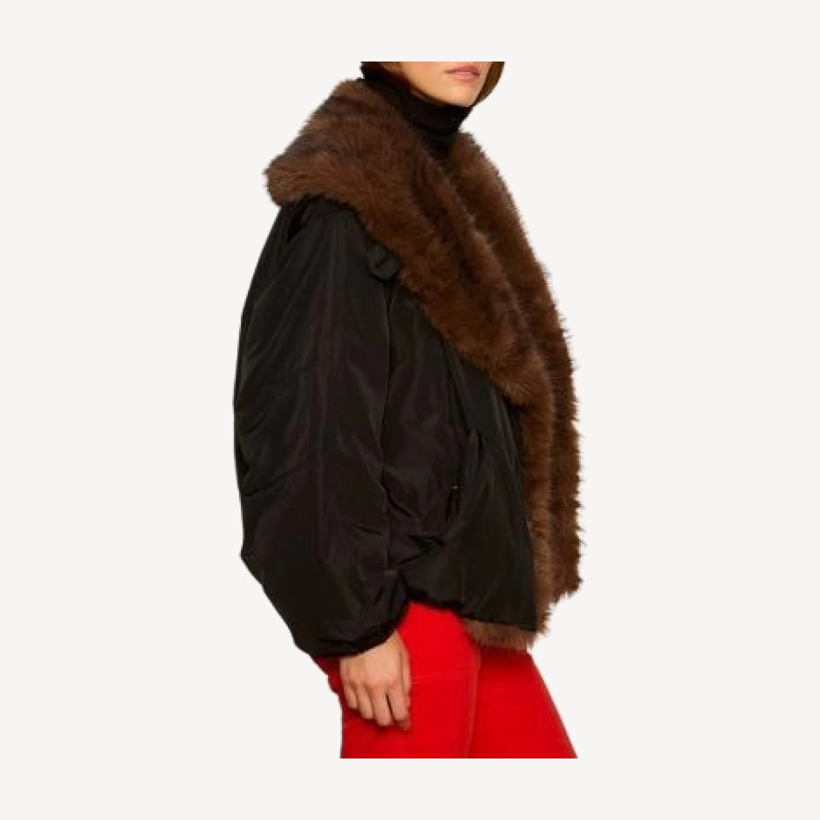 Sanctuary Allure Faux Fur Trim Jacket