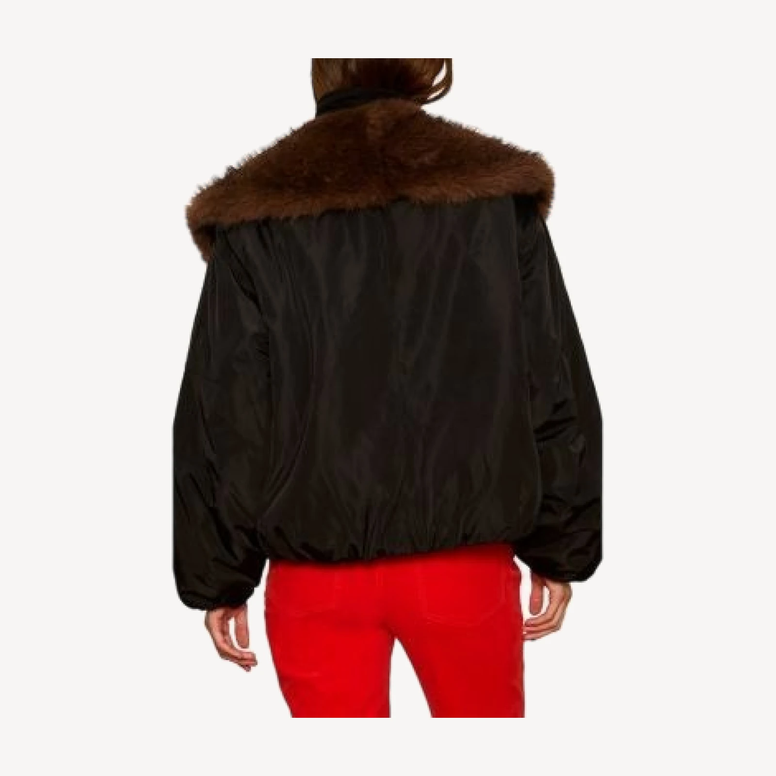 Sanctuary Allure Faux Fur Trim Jacket
