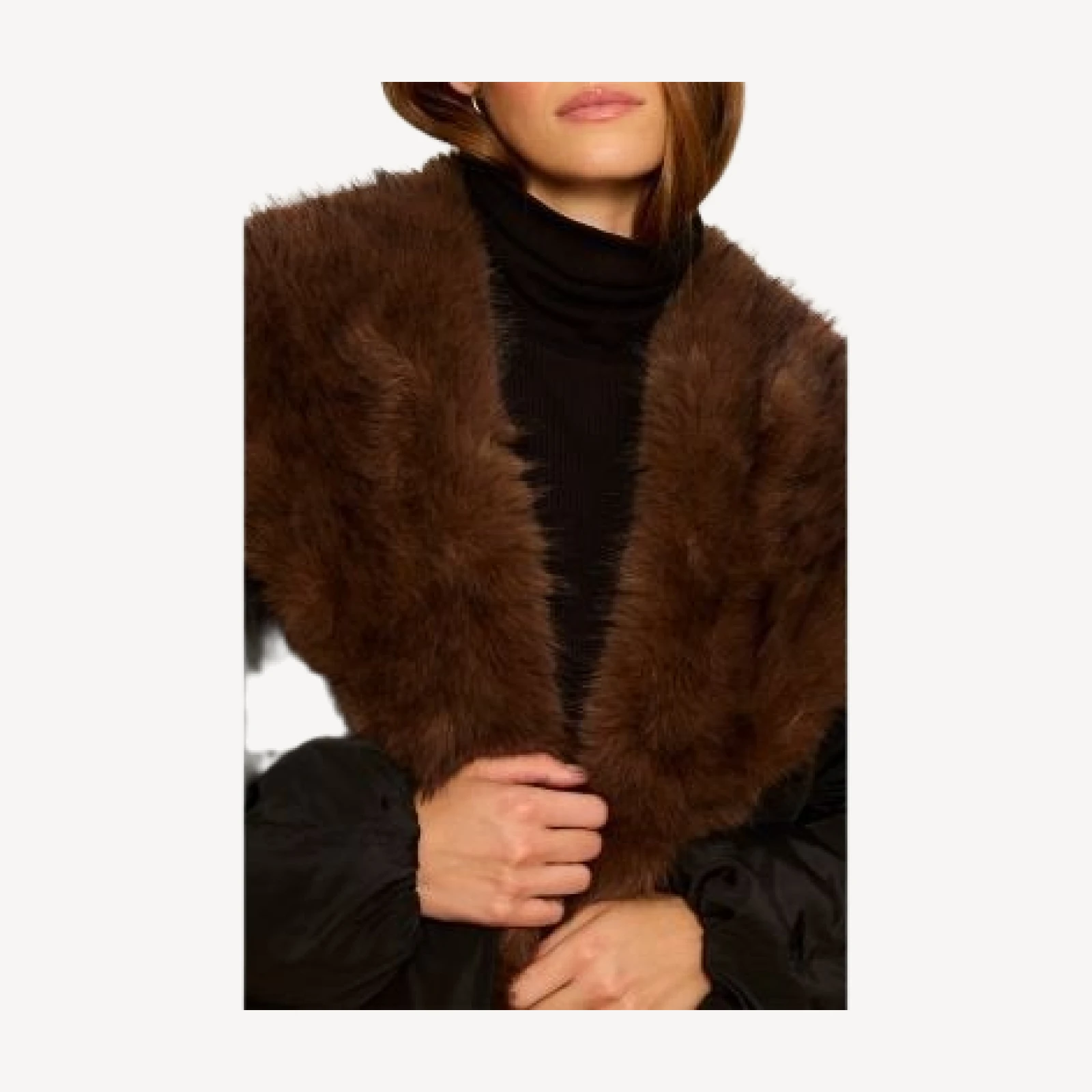 Sanctuary Allure Faux Fur Trim Jacket