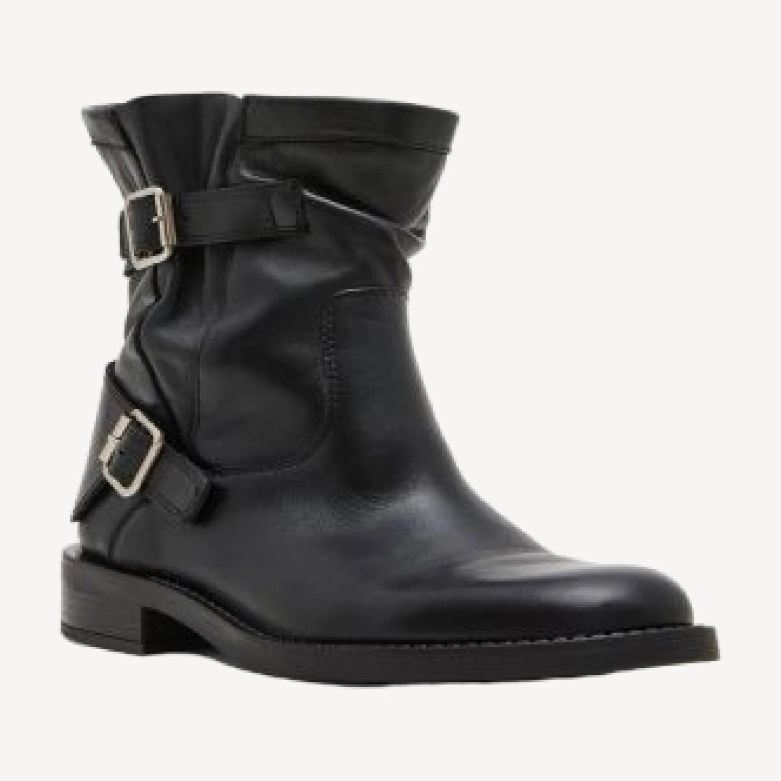 Steve Madden Women's Denis Leather Moto Ankle Boots