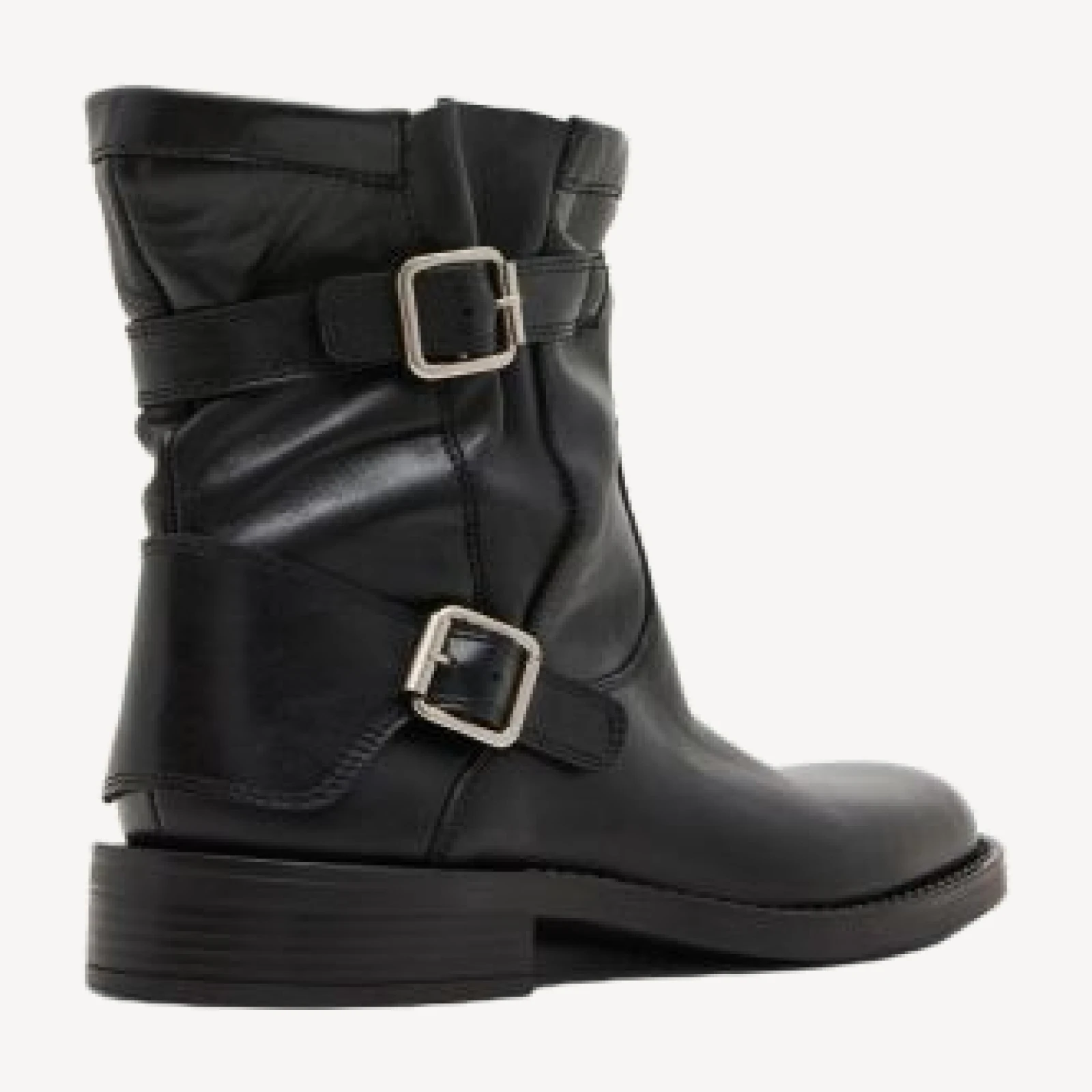 Steve Madden Women's Denis Leather Moto Ankle Boots