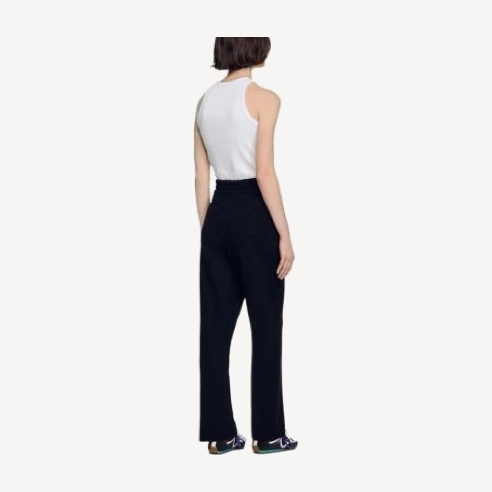 Sandro Lucay Rhinestone Embellished Drawstring Pants