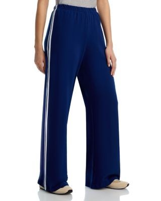 Aqua Simone Side Stripe Wide Leg Sweatpants - Exclusive