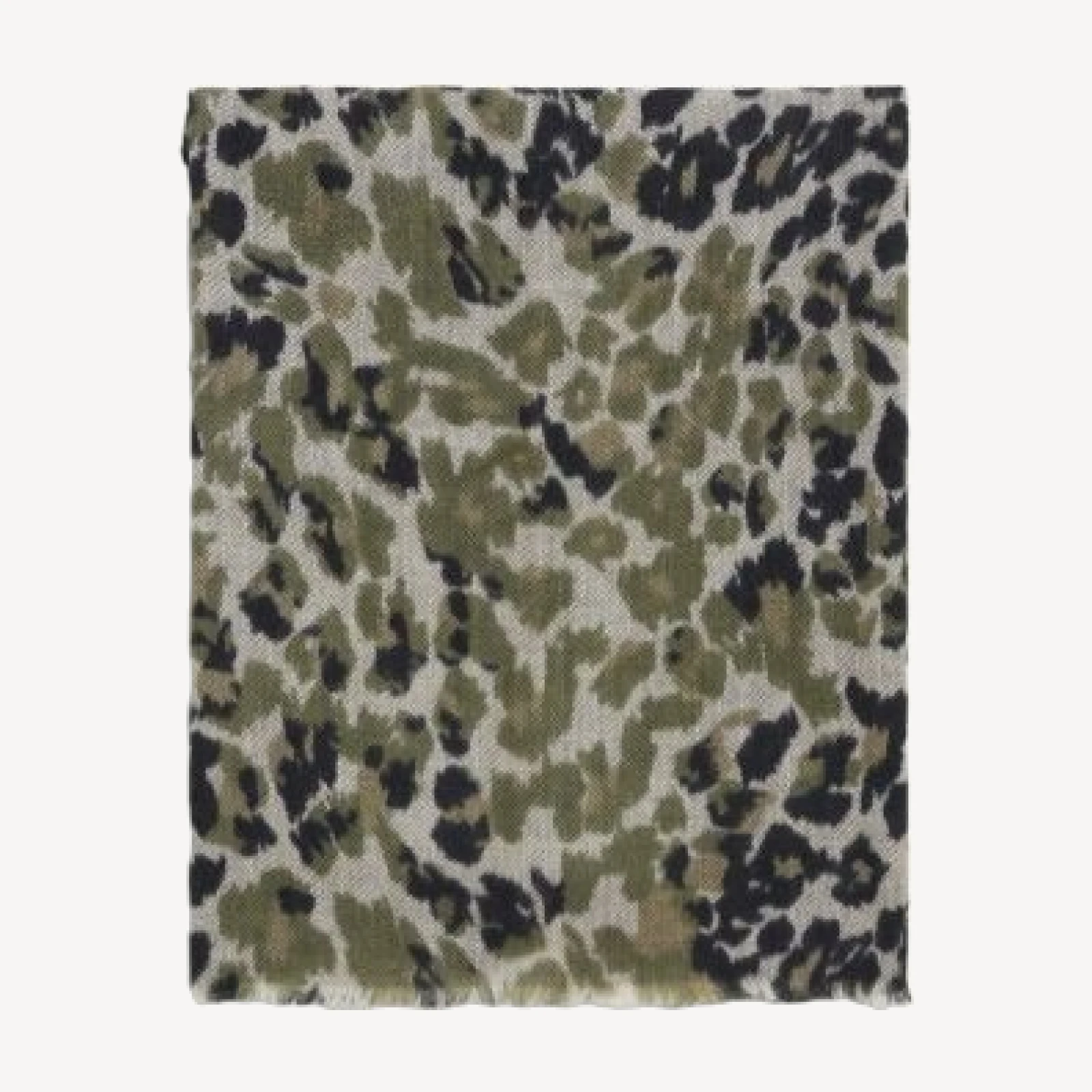 Gerard Darel Silia Leopard Print Wool & Cashmere Scarf