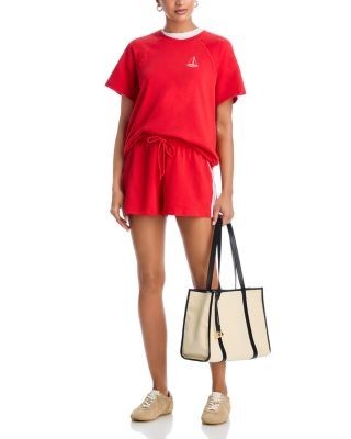 Aqua Julia Sail Boat Short Sleeve Sweatshirt - Exclusive