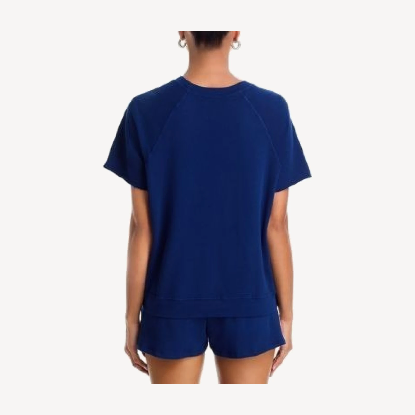 Aqua Julia Wave Short Sleeve Sweatshirt - Exclusive