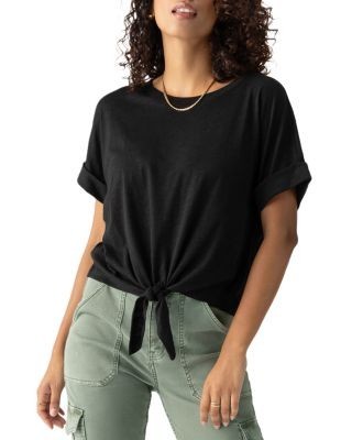 Sanctuary All Day Tie Front Tee