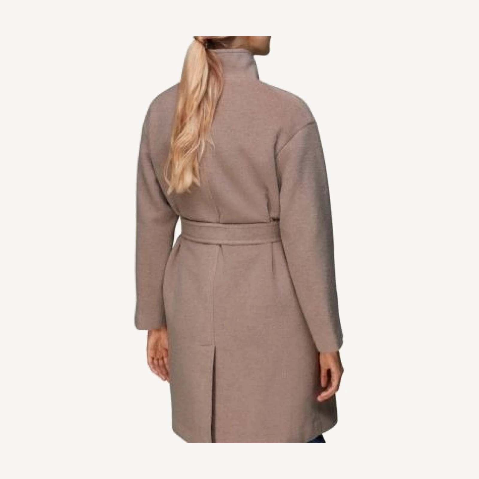 Whistles Clara Funnel Neck Belted Coat