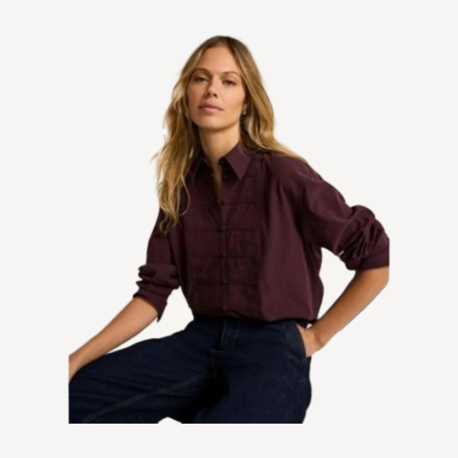 Mint Velvet Women's Cotton Blend Knot Button Shirt