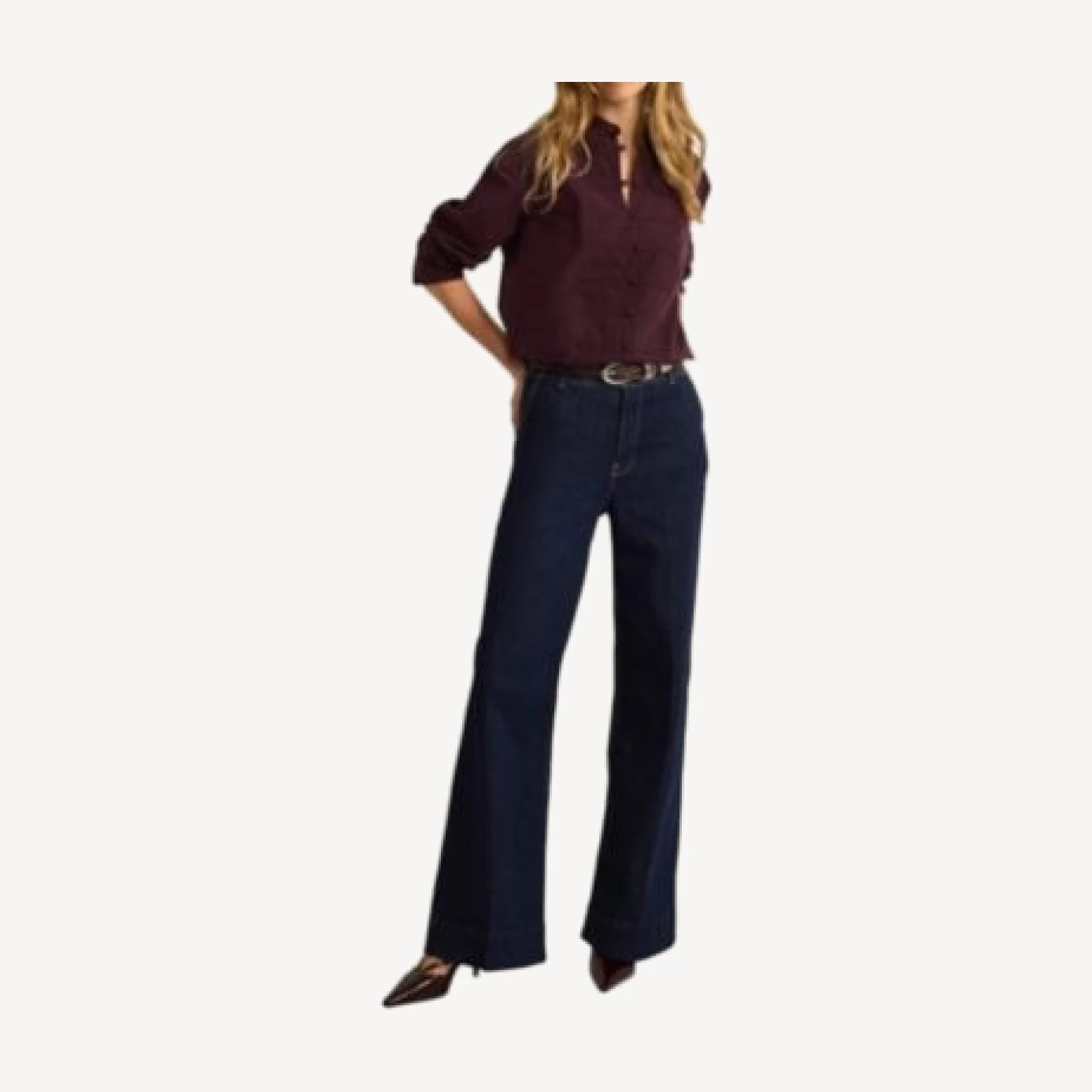 Mint Velvet Women's Cotton Blend Knot Button Shirt