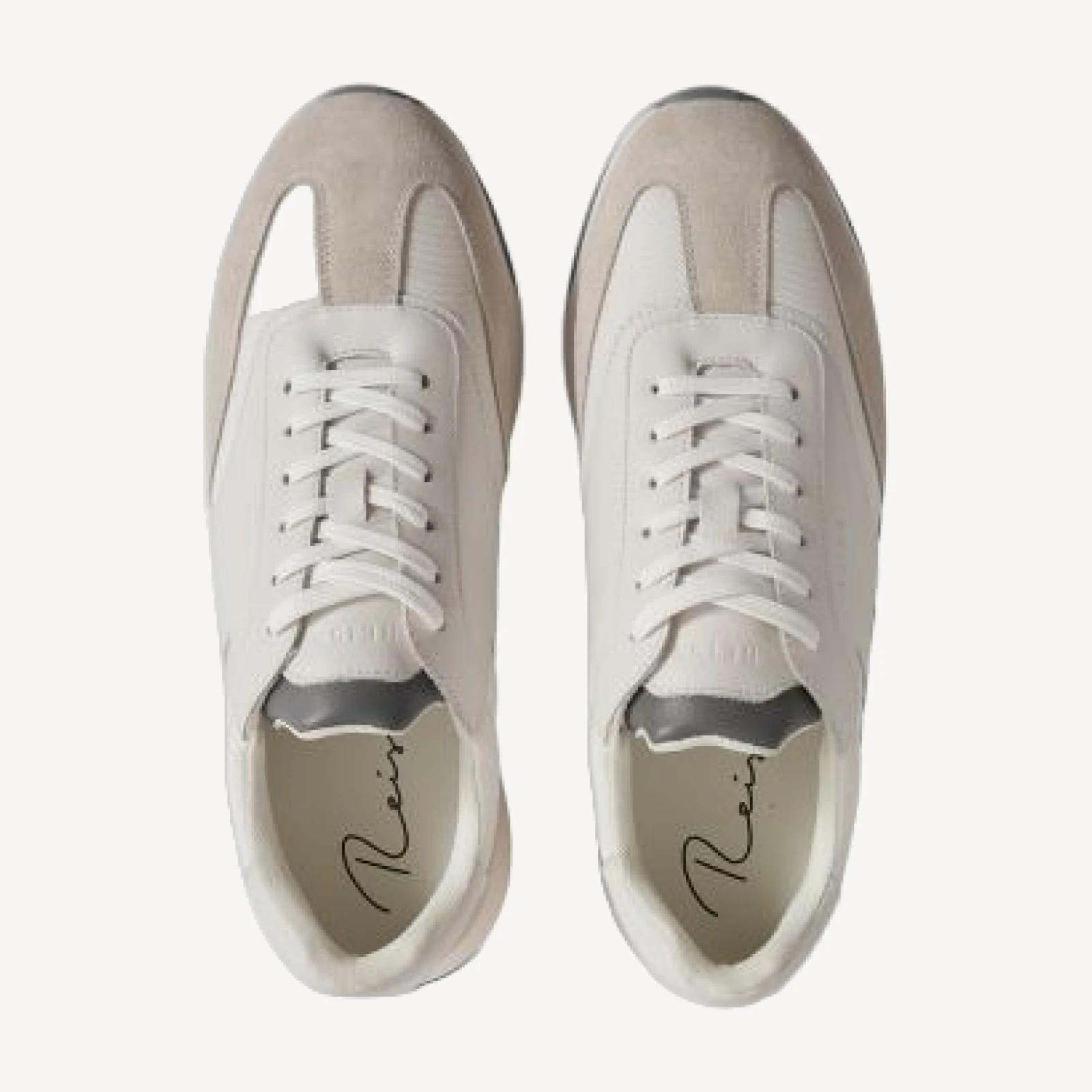 Reiss Men's Emmett Lightweight Suede & Leather Low Top Sneakers