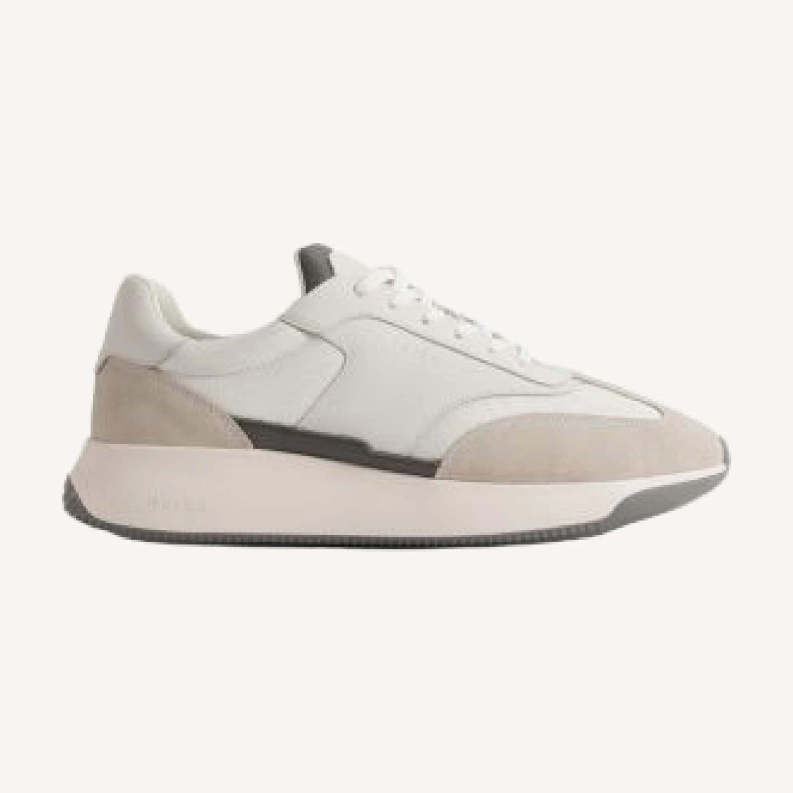 Reiss Men's Emmett Lightweight Suede & Leather Low Top Sneakers