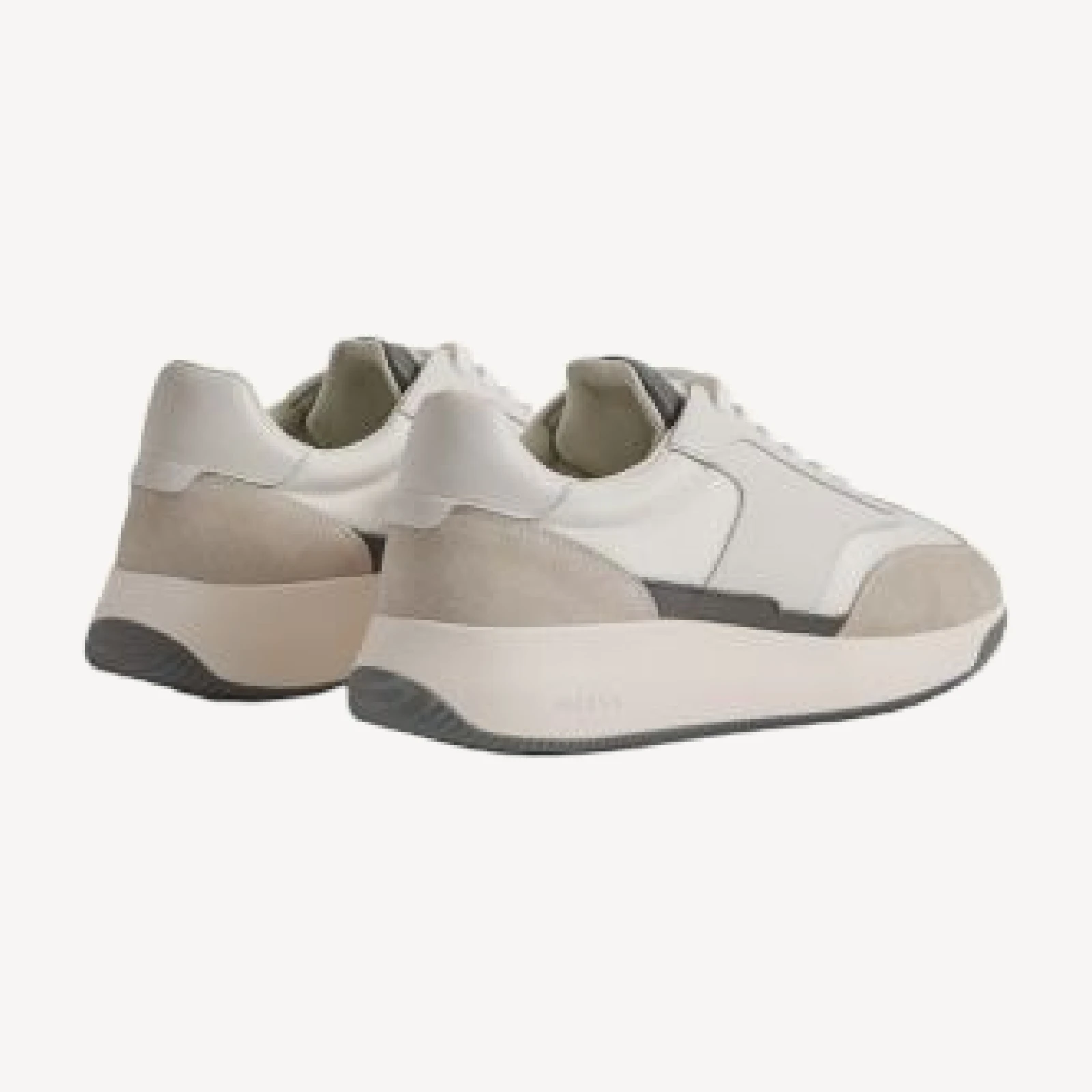 Reiss Men's Emmett Lightweight Suede & Leather Low Top Sneakers