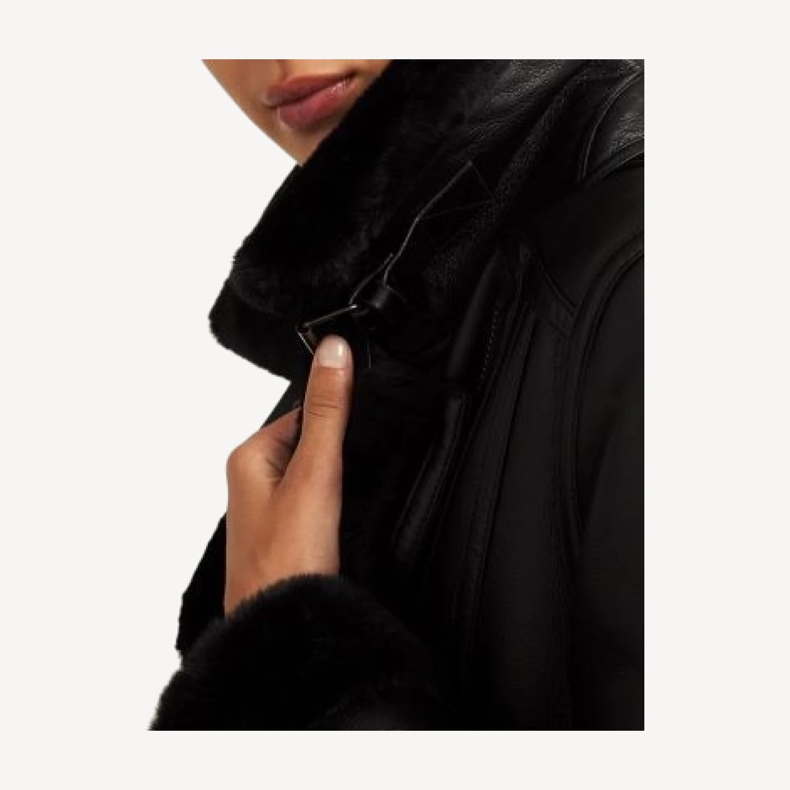 Hobbs London Ali Faux Leather Moto Jacket