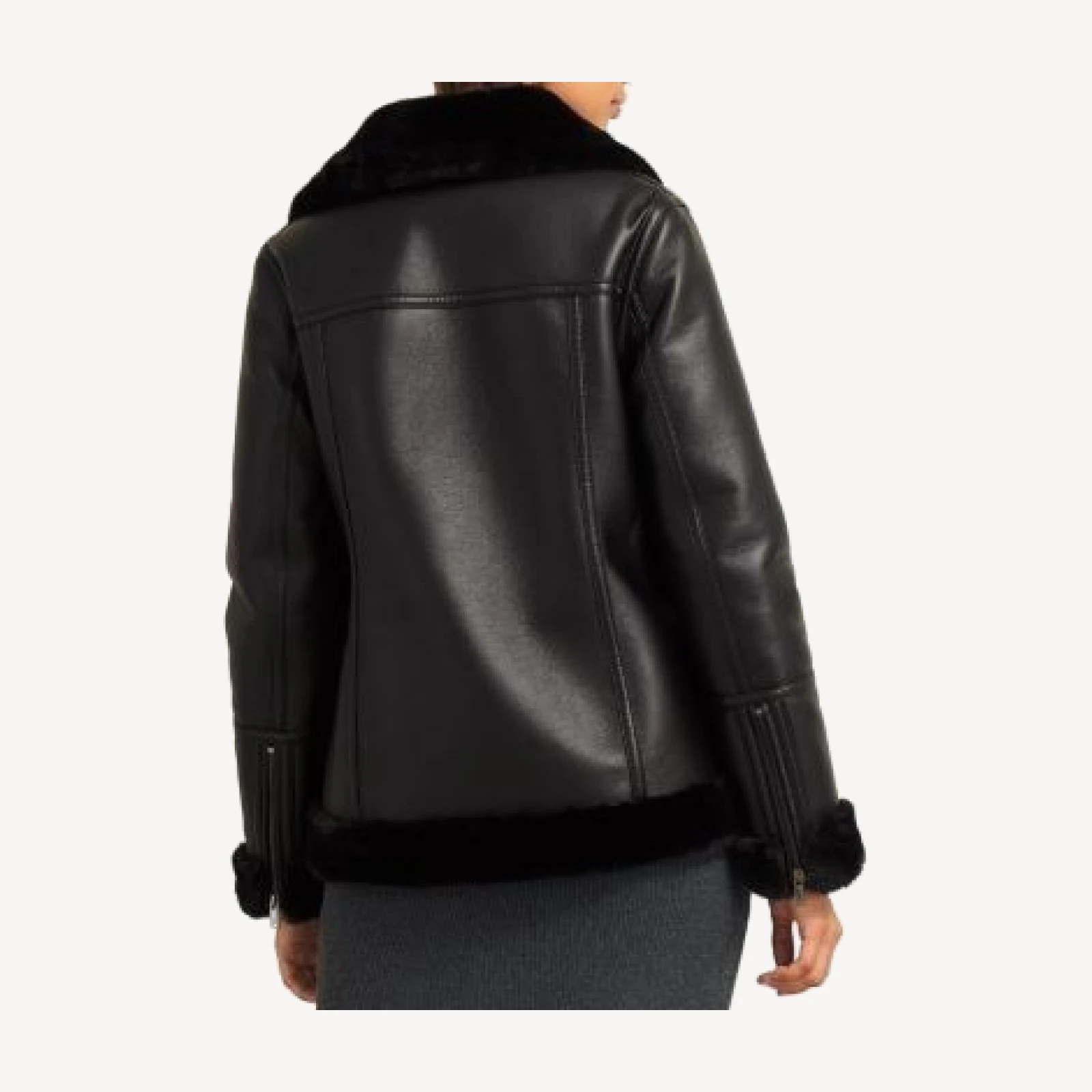 Hobbs London Ali Faux Leather Moto Jacket