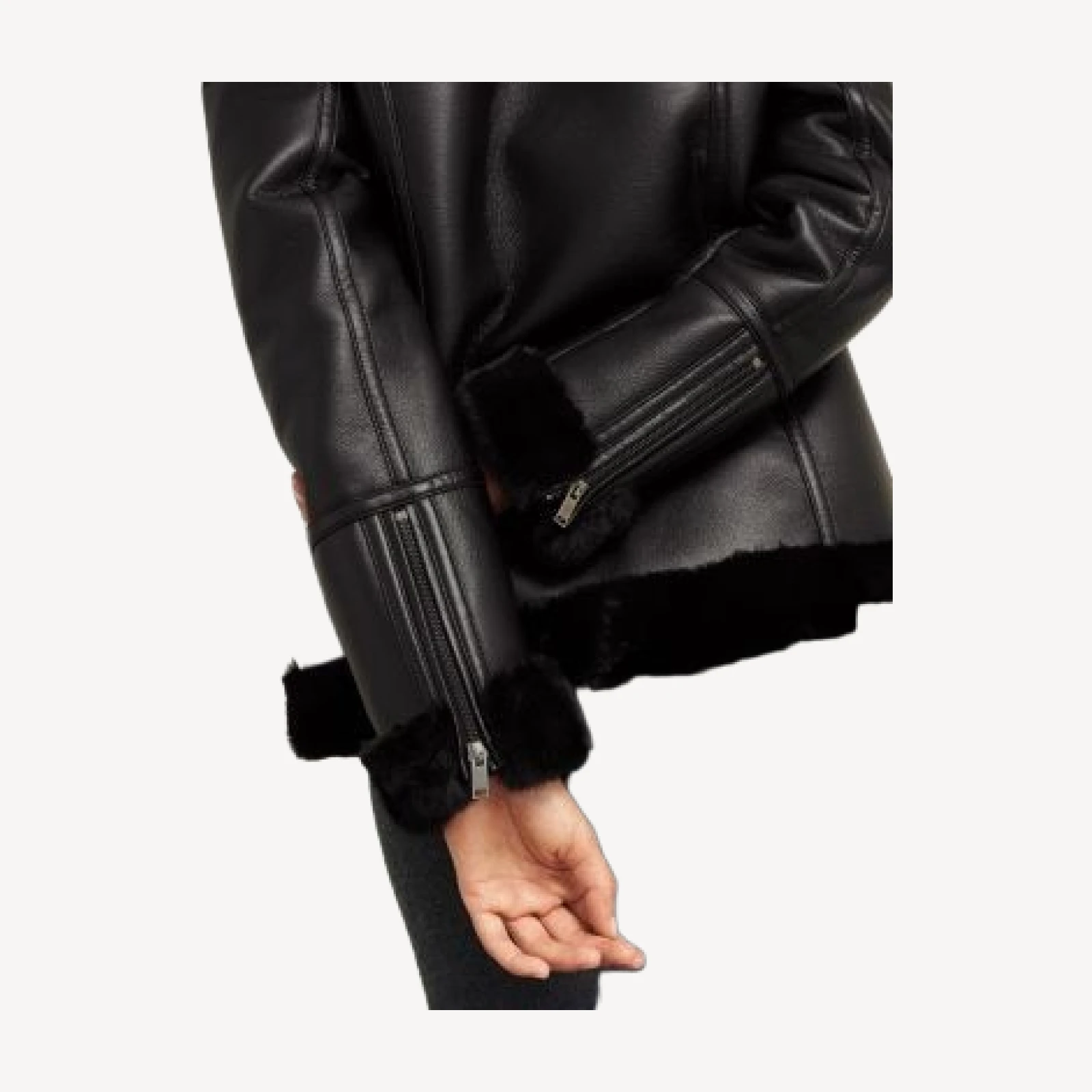 Hobbs London Ali Faux Leather Moto Jacket