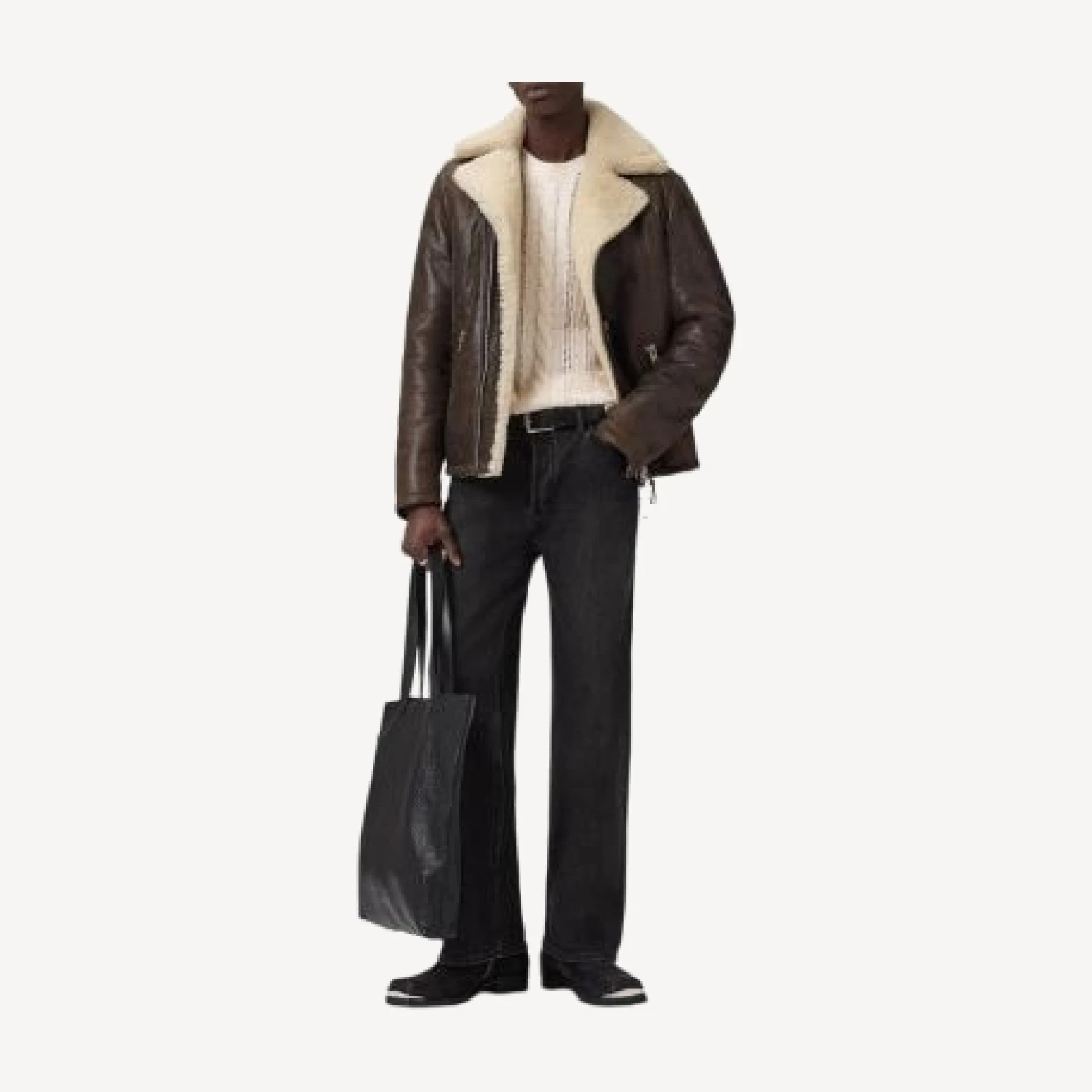 Allsaints Xylon Leather Biker Jacket
