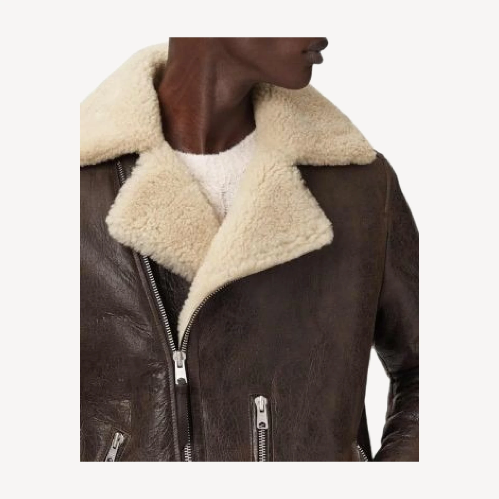 Allsaints Xylon Leather Biker Jacket