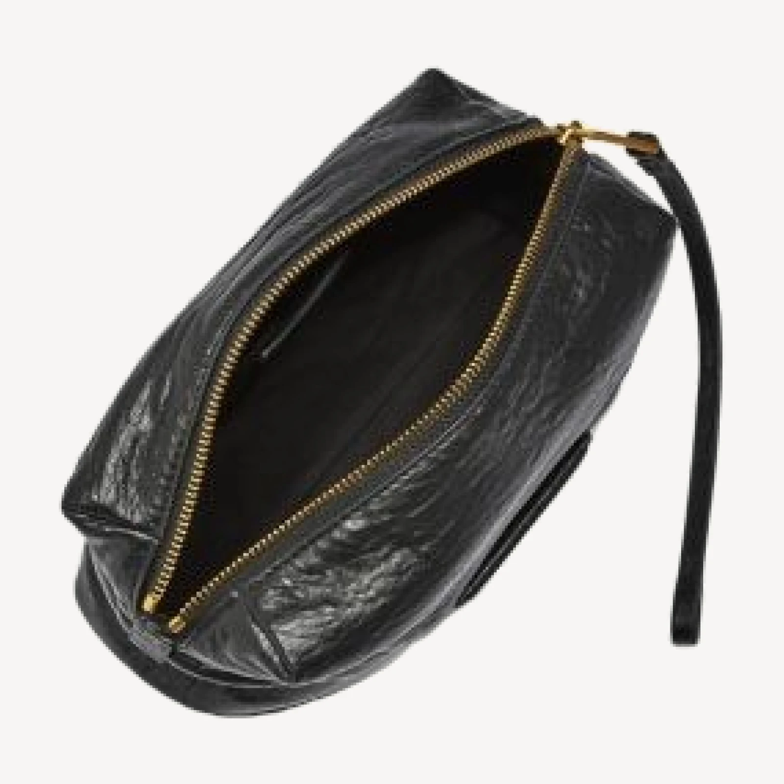 Allsaints Ares Leather Pouch Wristlet