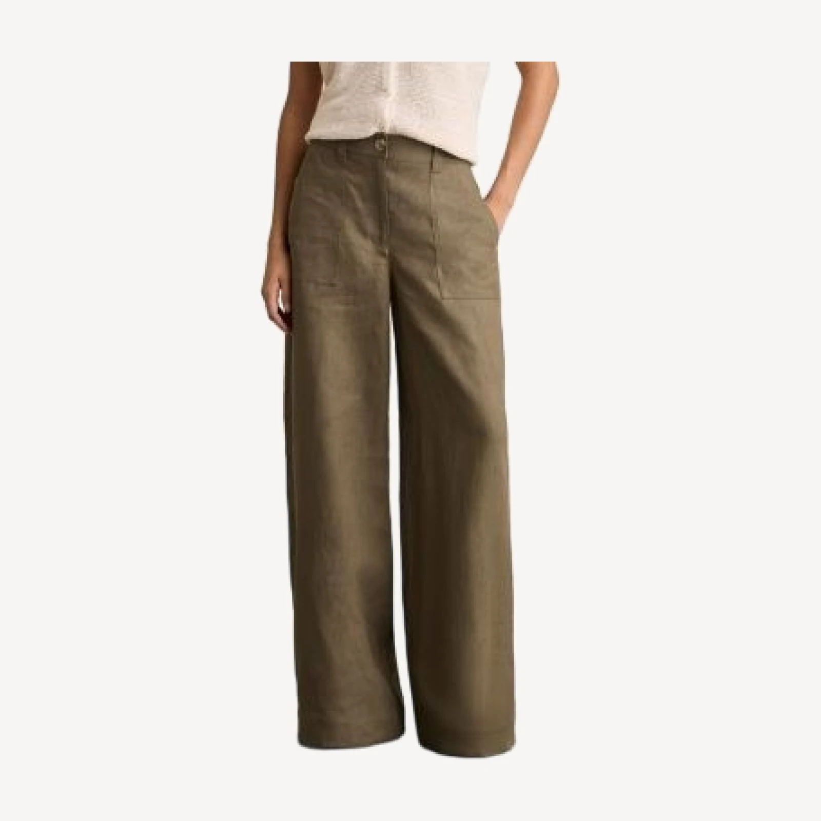 Reiss Petites Ashby Linen Pants