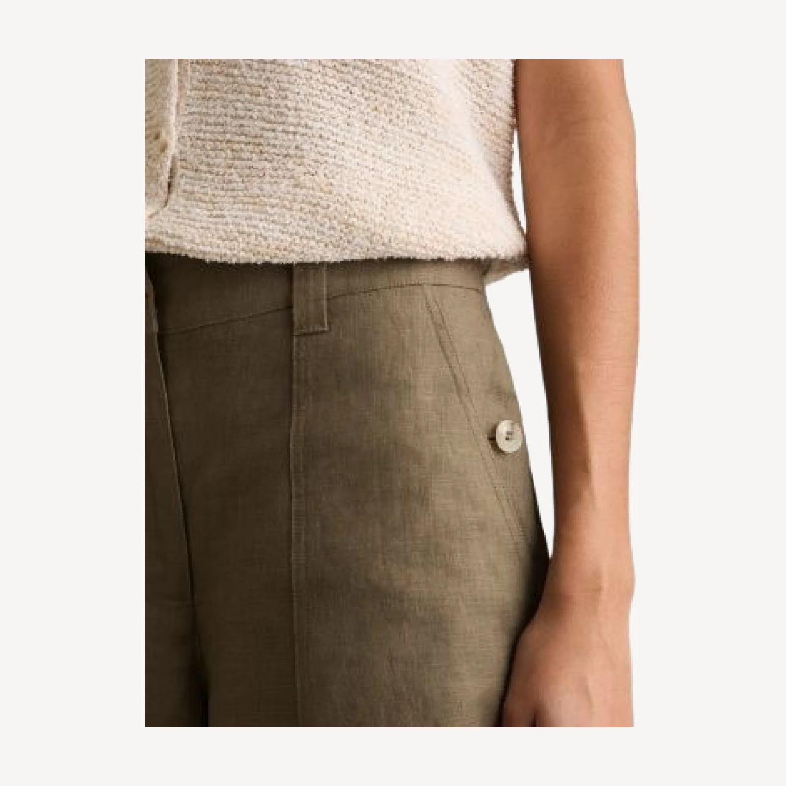 Reiss Petites Ashby Linen Pants