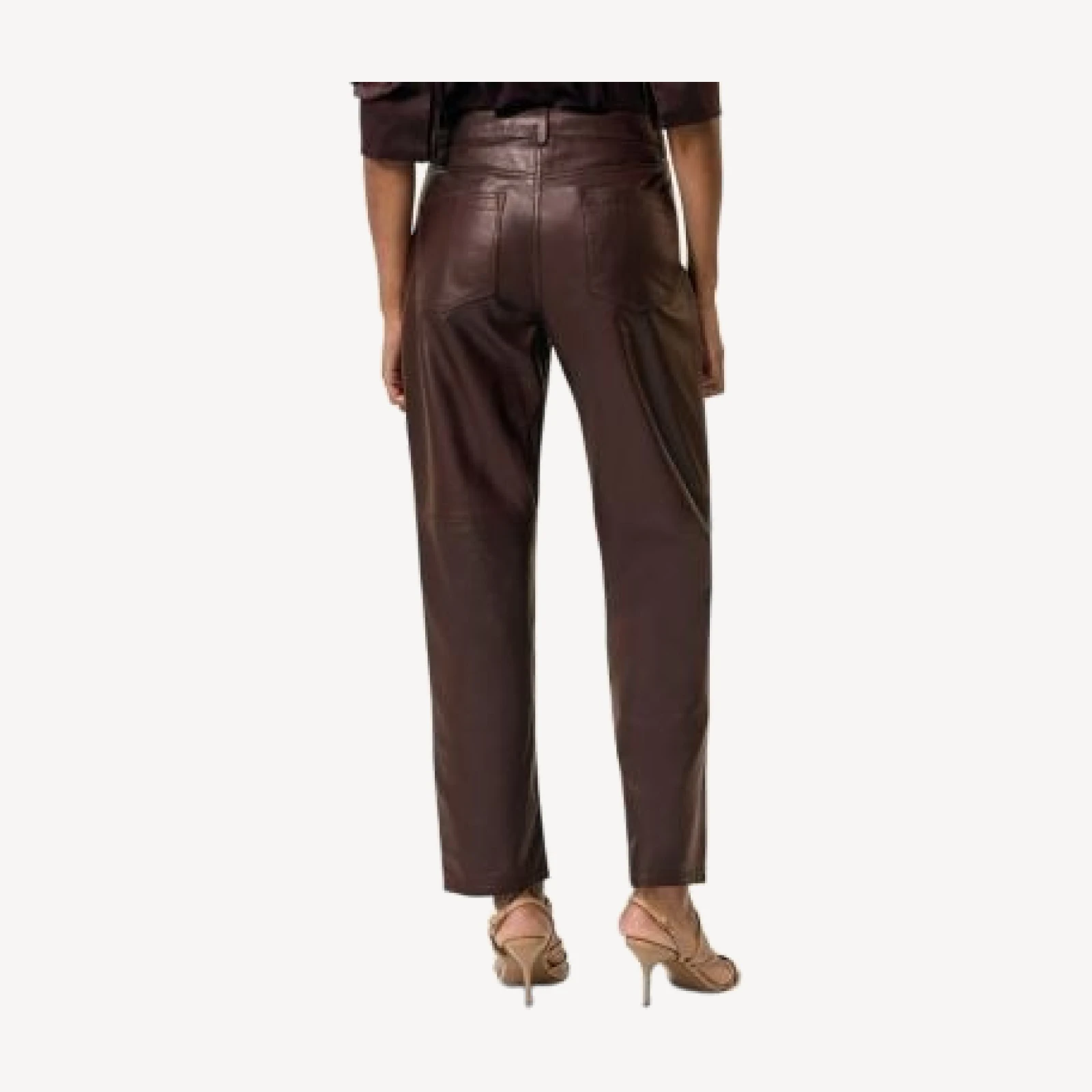 Reiss Verona Slim Leather Trousers