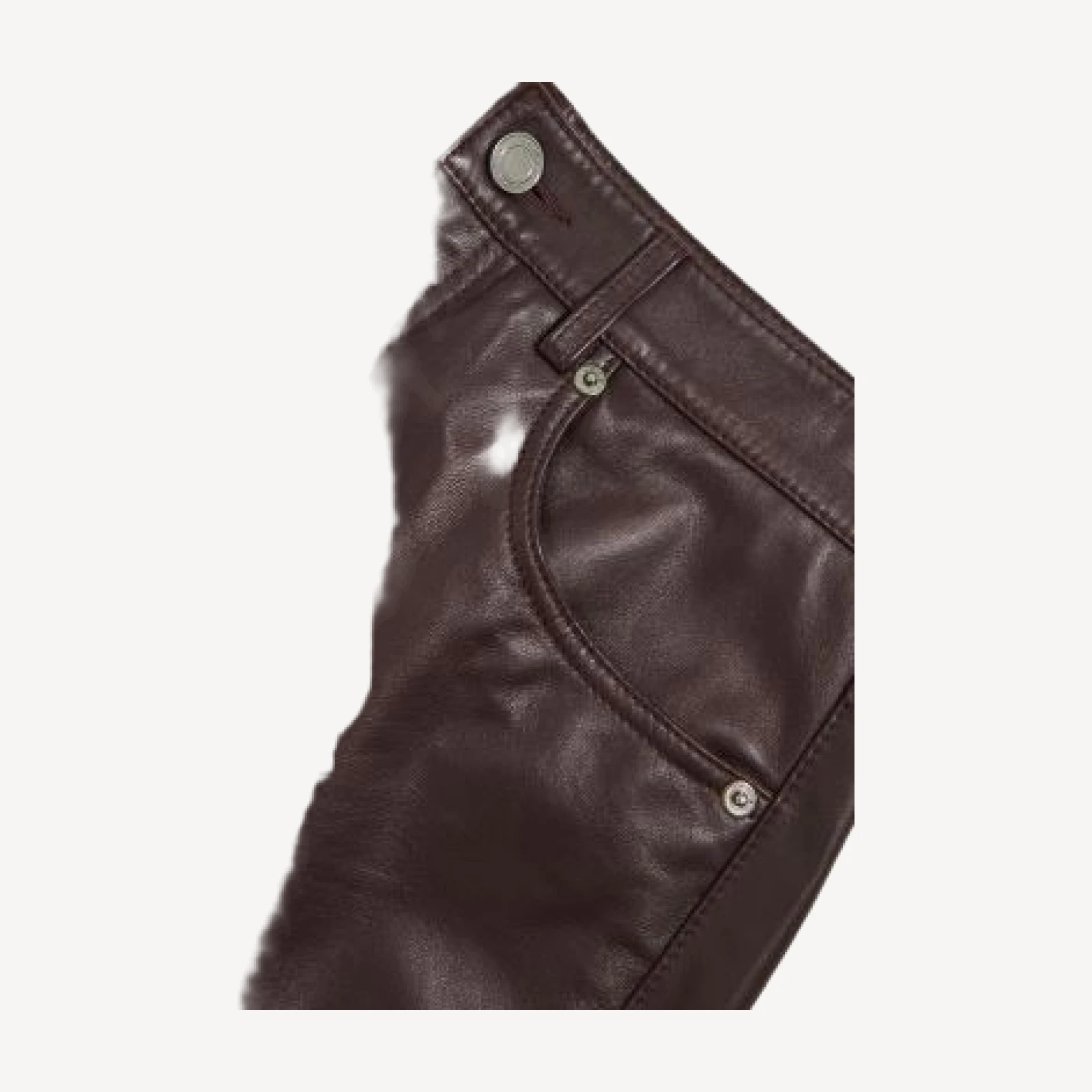 Reiss Verona Slim Leather Trousers