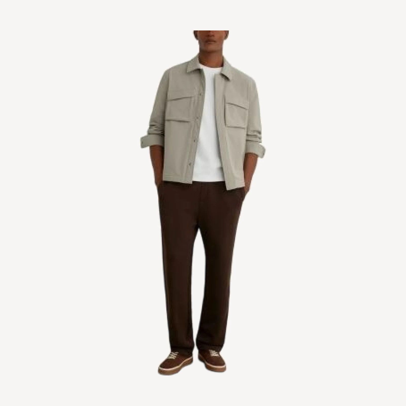 Reiss Divide Zip Through Twin Pocket Overshirt