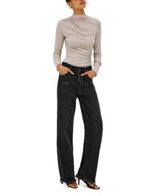 Rails Joelle Cotton & Cashmere Draped Top