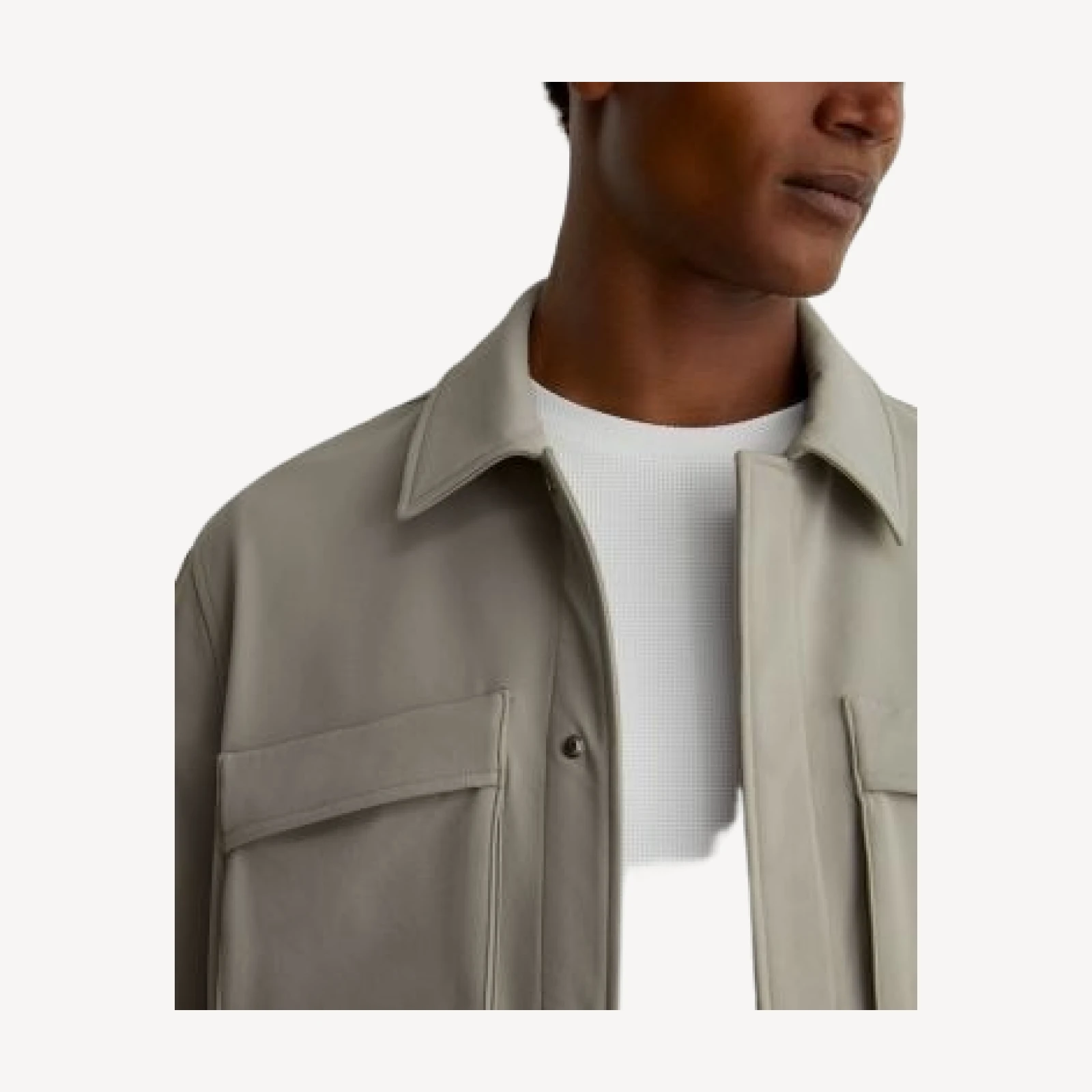 Reiss Divide Zip Through Twin Pocket Overshirt