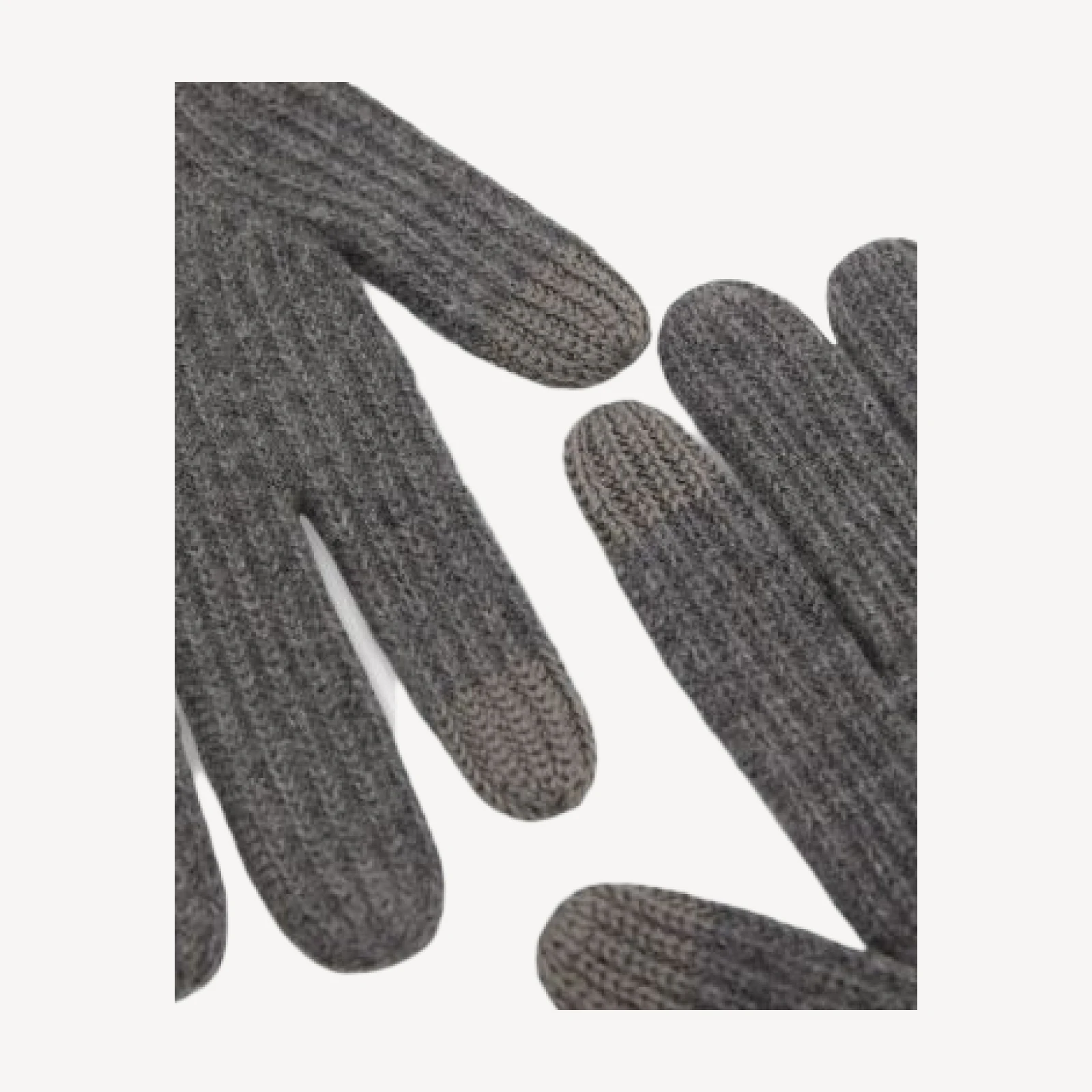Reiss Lawson Merino Wool Ribbed Tech Gloves