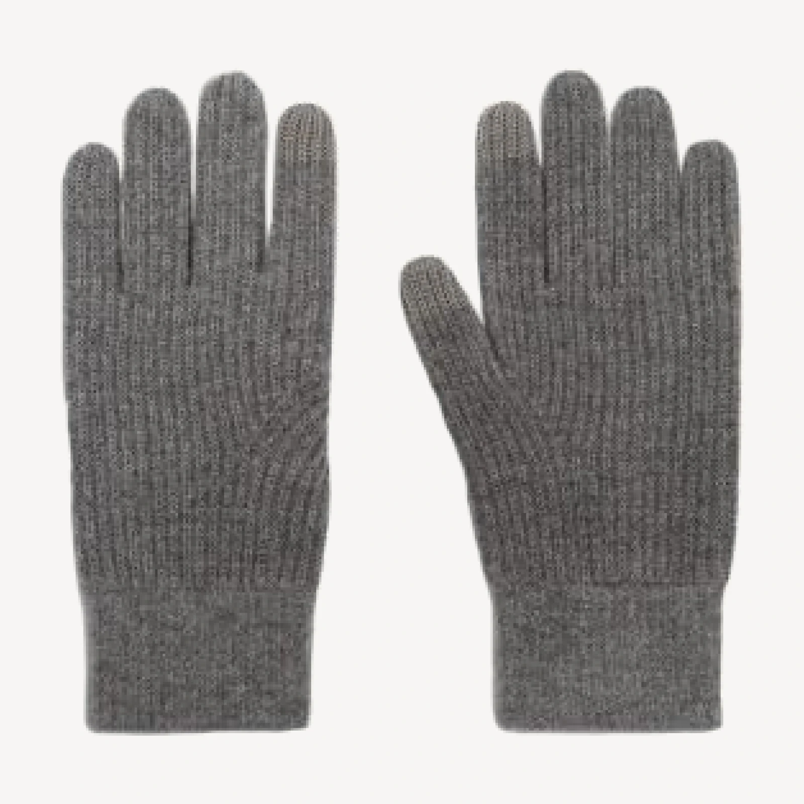 Reiss Lawson Merino Wool Ribbed Tech Gloves
