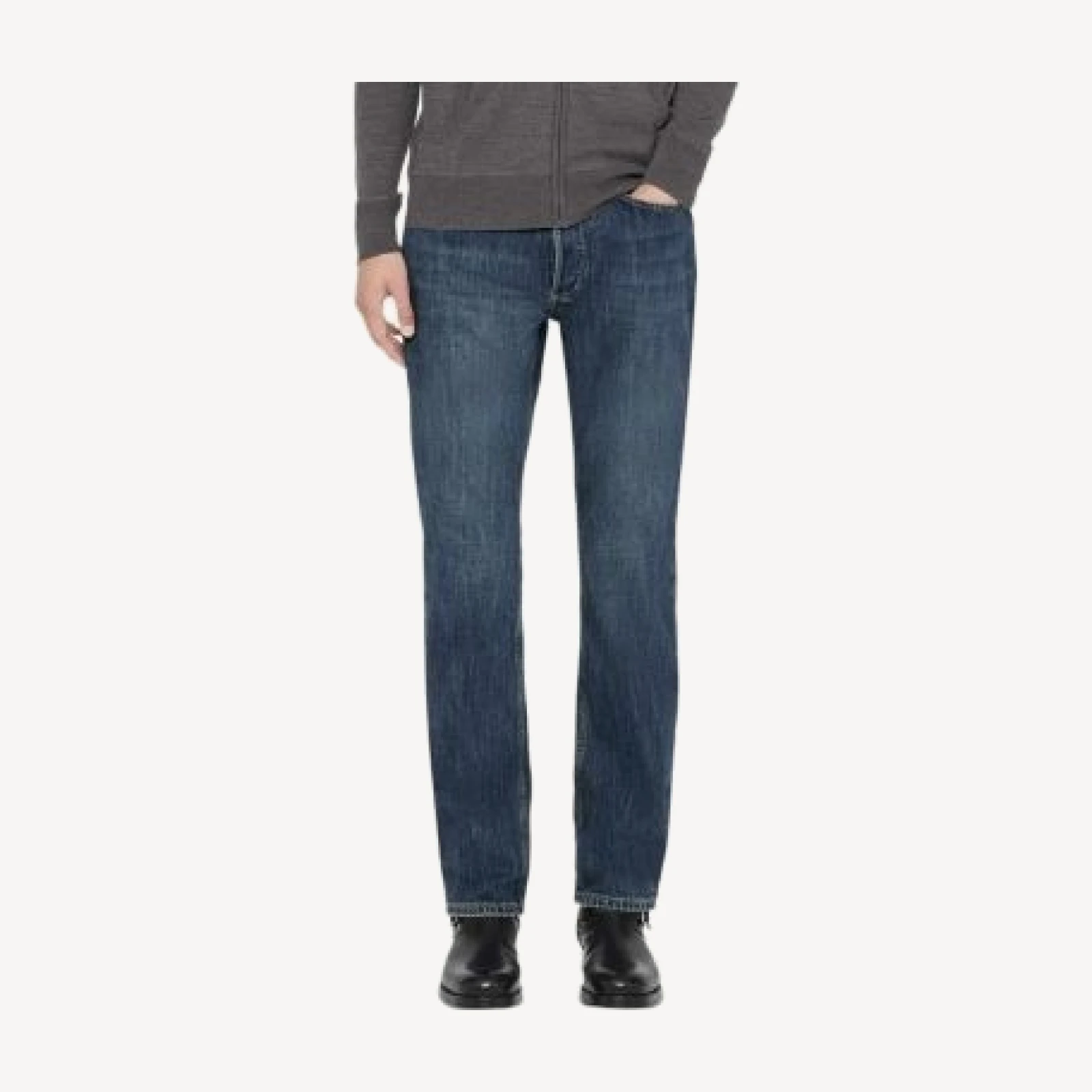 Allsaints Slim Straight Jeans in Dark Indigo