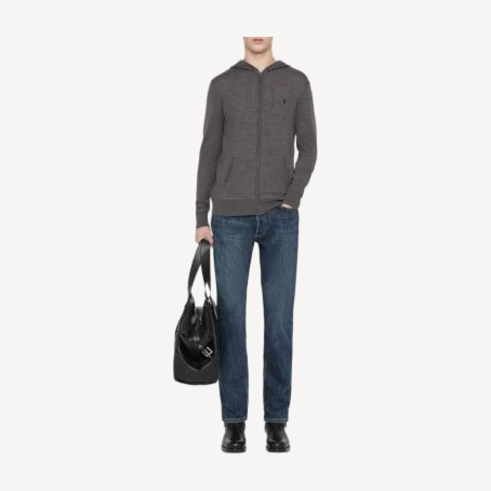 Allsaints Slim Straight Jeans in Dark Indigo