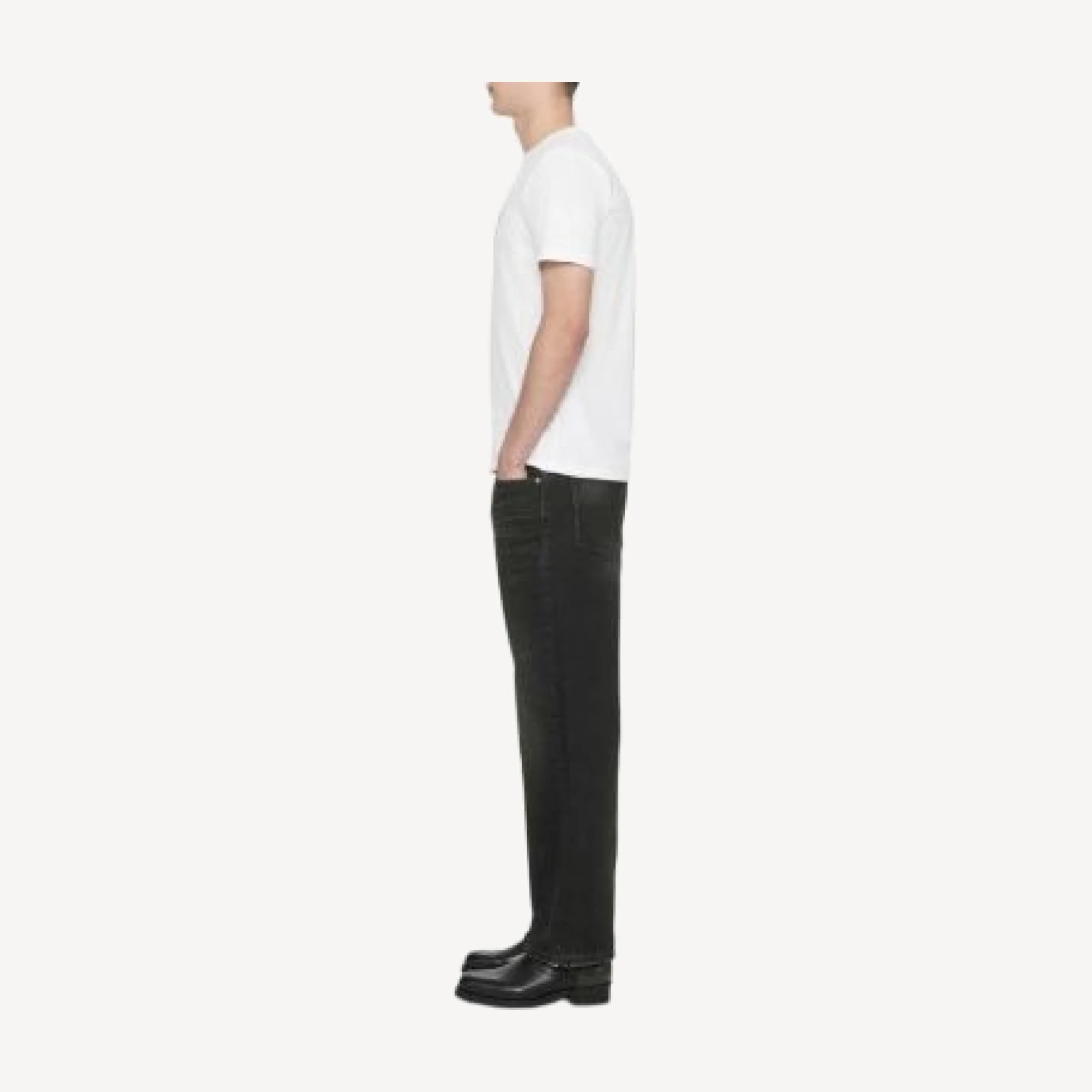 Allsaints Loose Straight Fit Jeans in Washed Grey