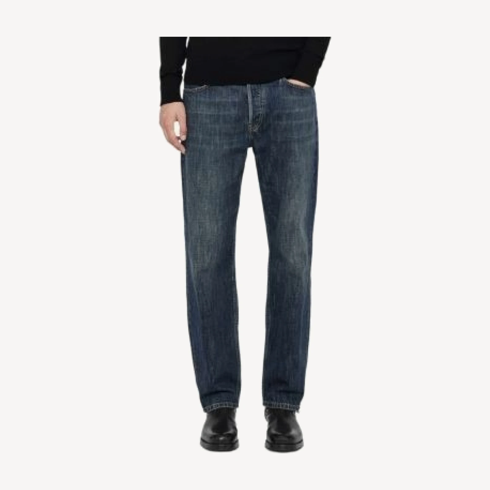 Allsaints Regular Straight Fit Jeans in Dark Indigo