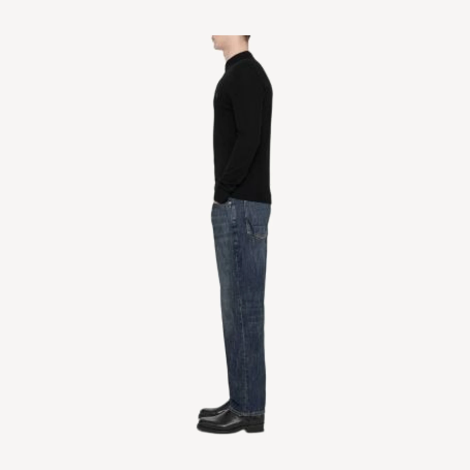 Allsaints Regular Straight Fit Jeans in Dark Indigo