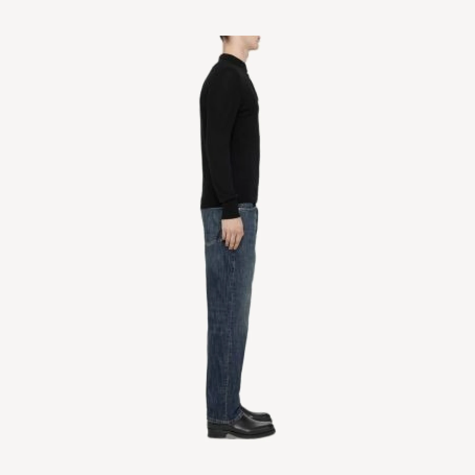 Allsaints Regular Straight Fit Jeans in Dark Indigo