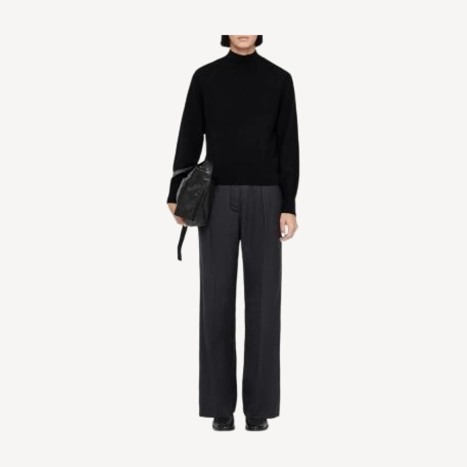 Allsaints Leonie Wool Mid Rise Pants