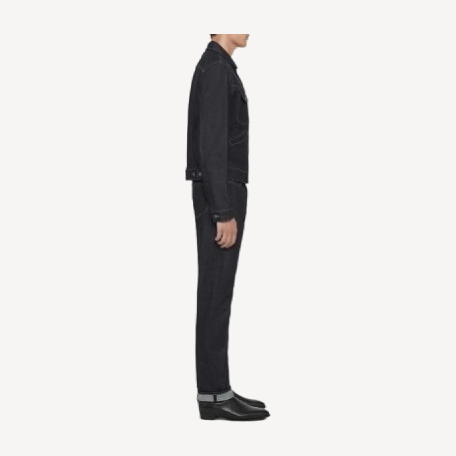 Allsaints Slim Straight Jeans in Indigo Selvedge