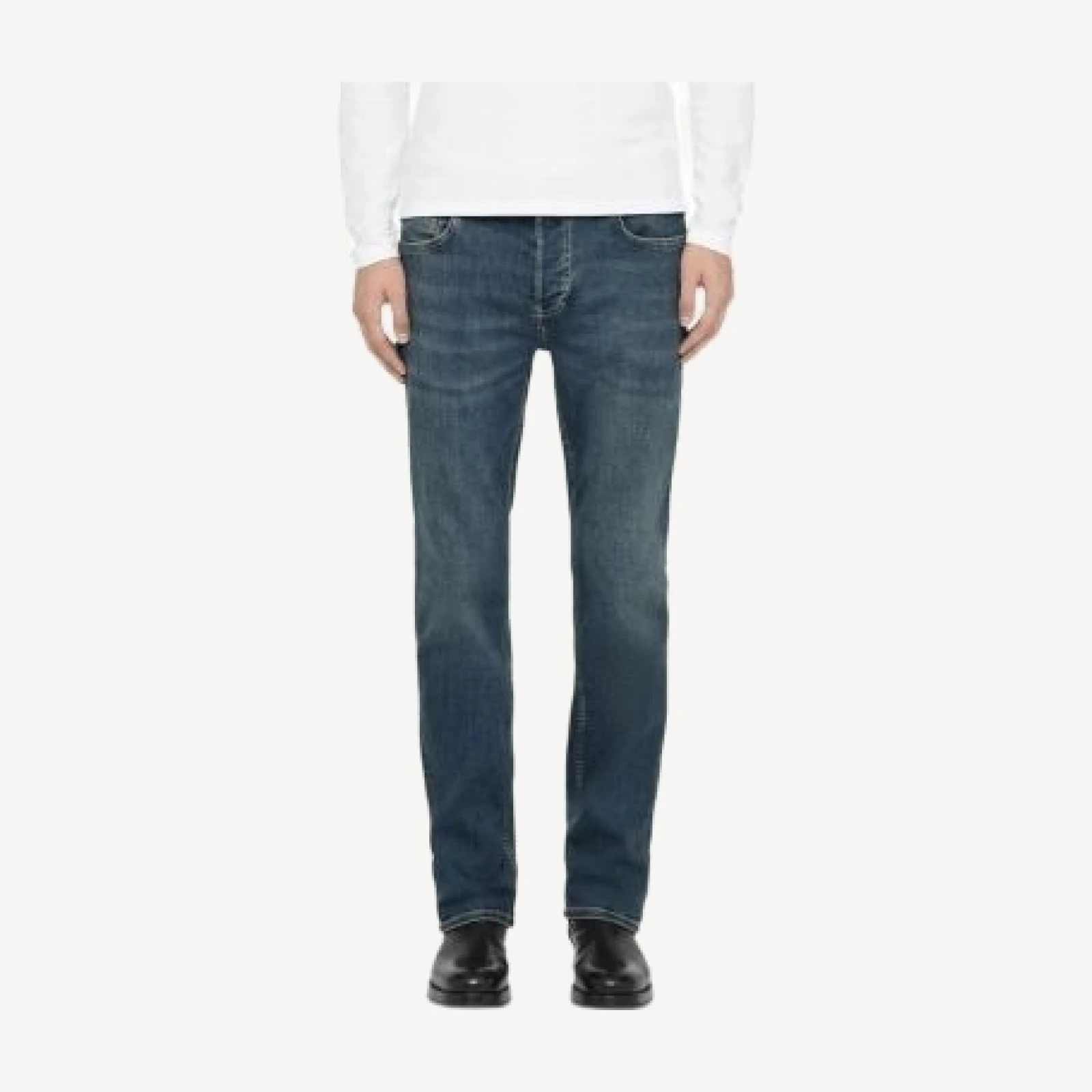 Allsaints Sid Skinny Fit Jeans in Tinted Indigo