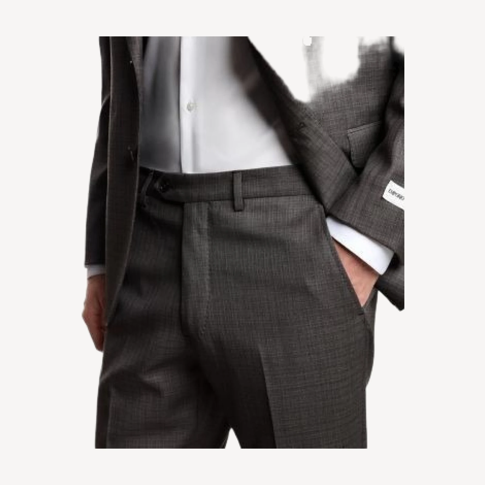 Emporio Armani Regular Fit Checkered Suit