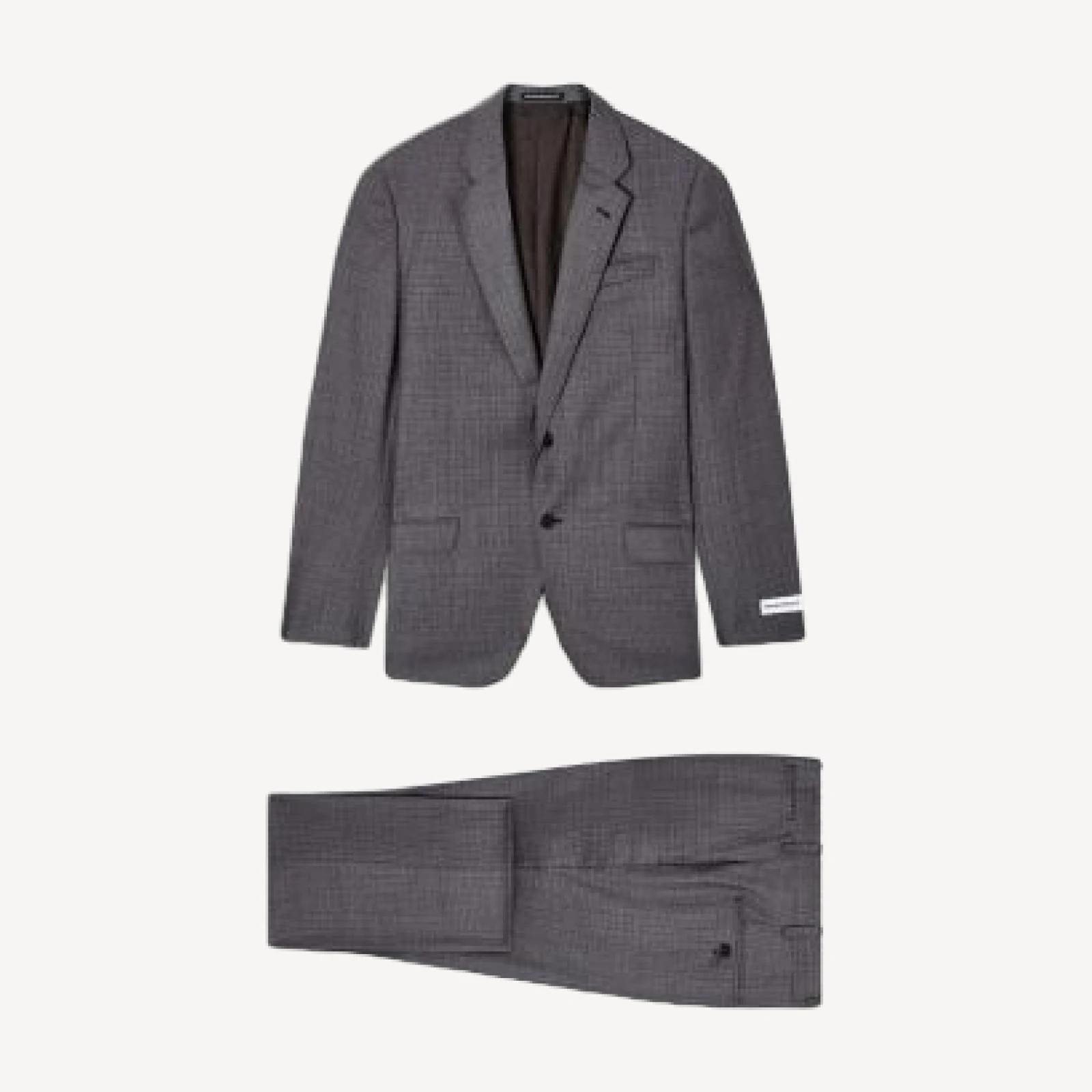 Emporio Armani Regular Fit Checkered Suit