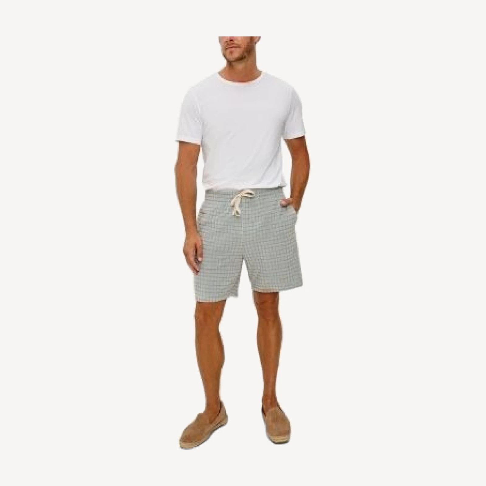 Rails Nova 7 Textured Check Drawstring Shorts