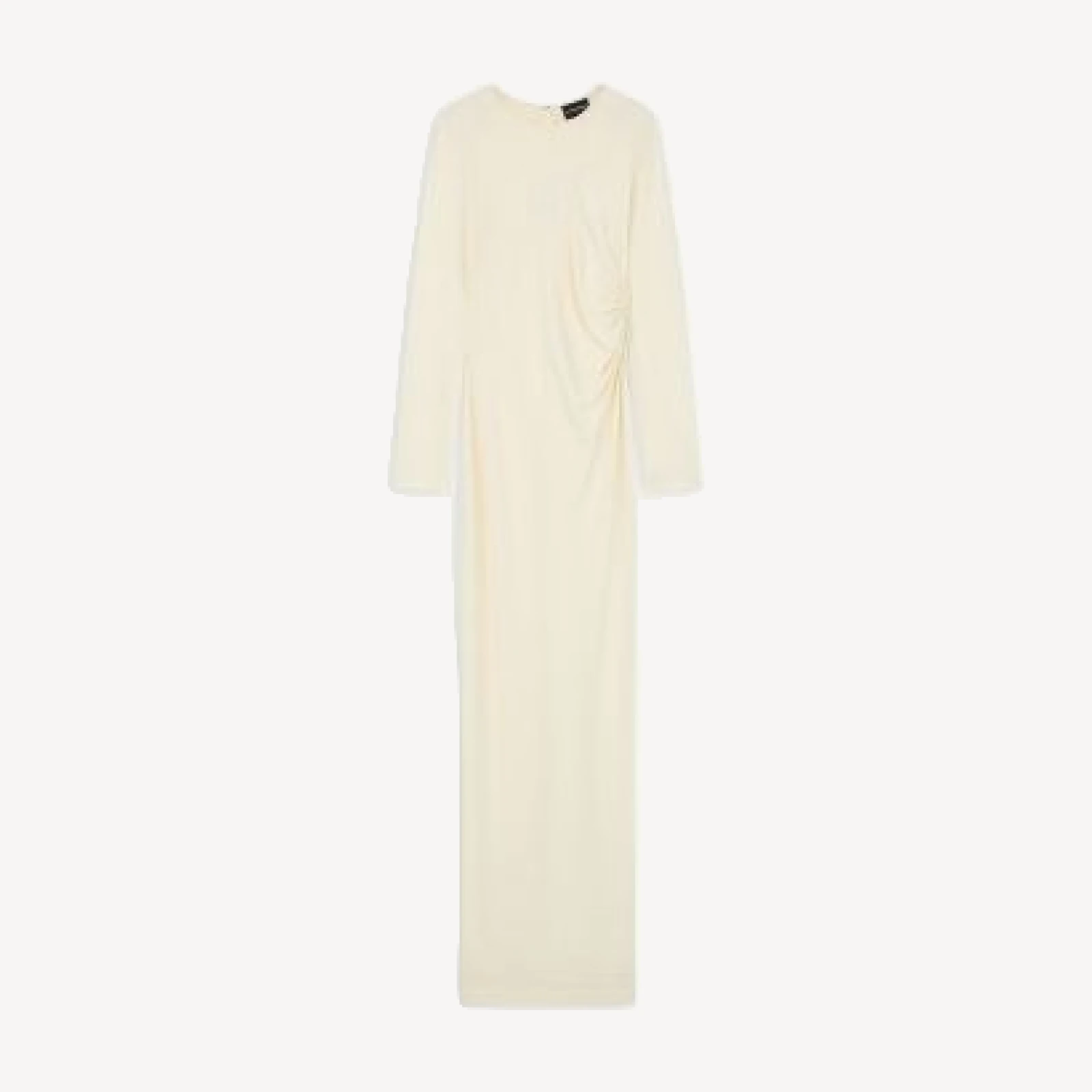 Emporio Armani Long Sleeve Ruched Column Dress