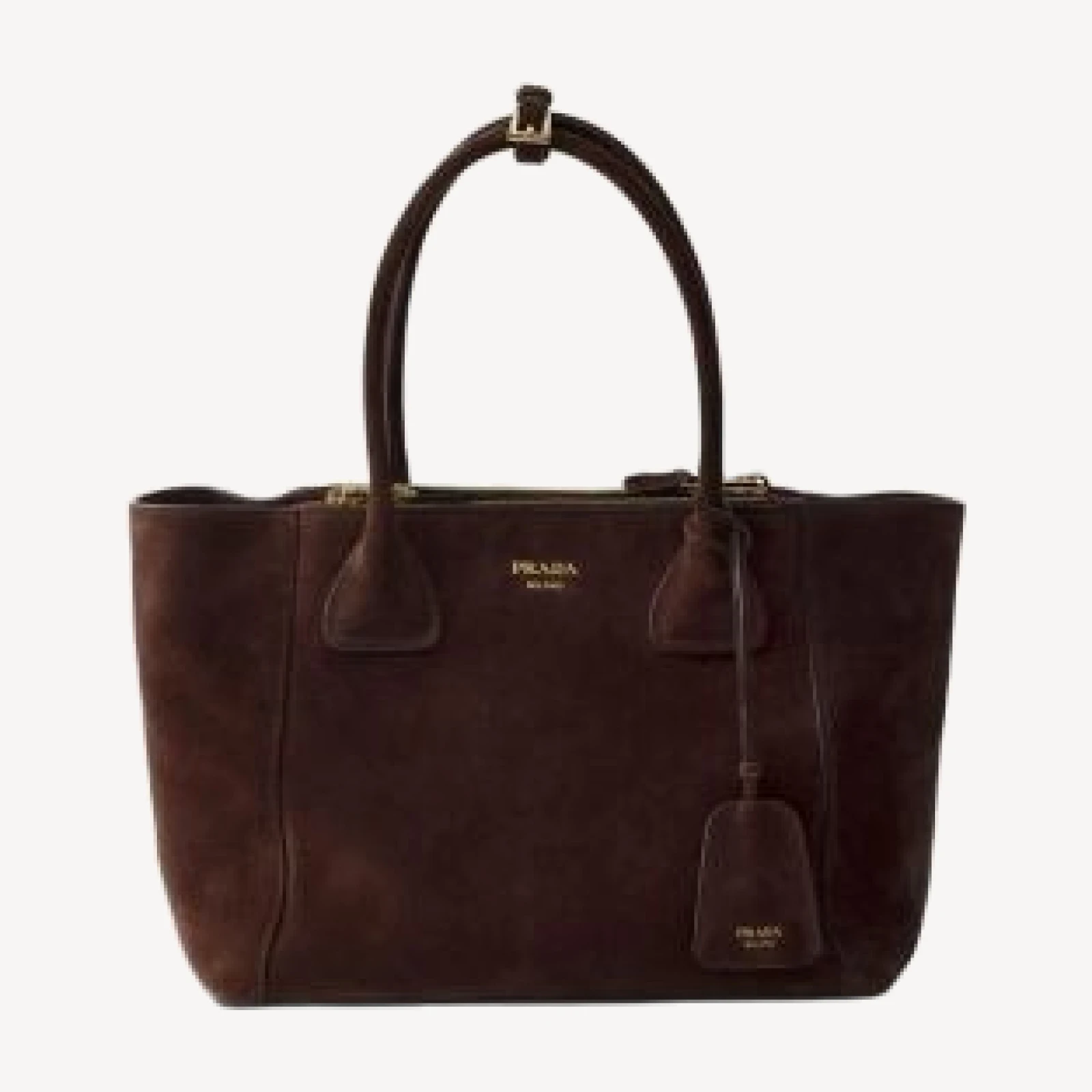 Prada Medium Suede Tote Bag