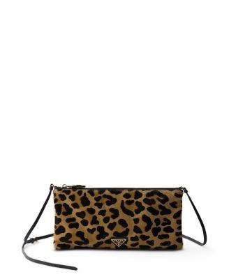 Prada Small Printed Calf Hair Shoulder Bag