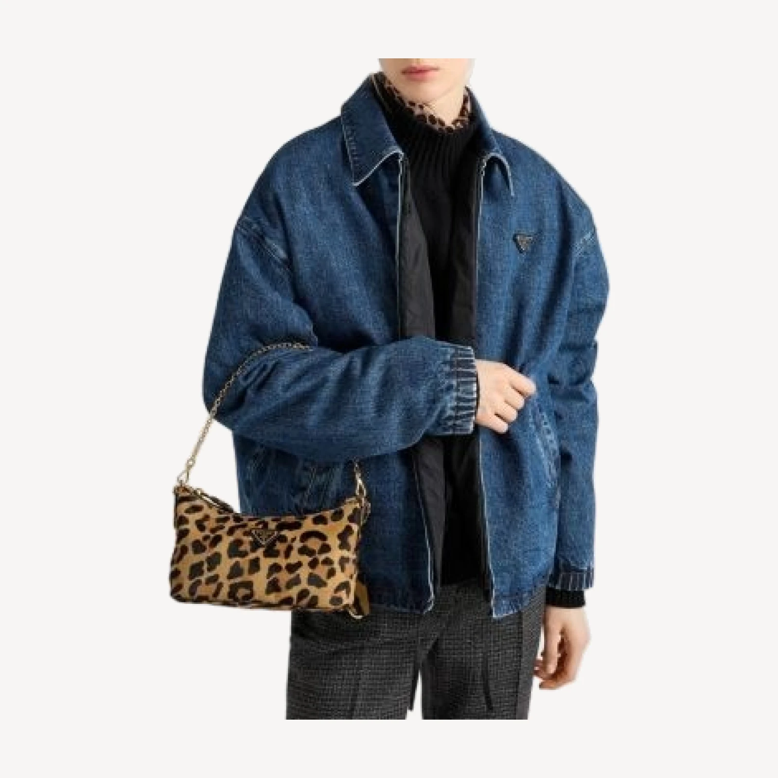 Prada Printed Calf Hair Leather Mini-Bag