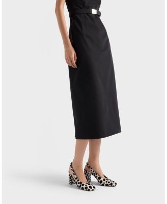 Prada Women's Printed Calf Hair Leather Slingback Pumps
