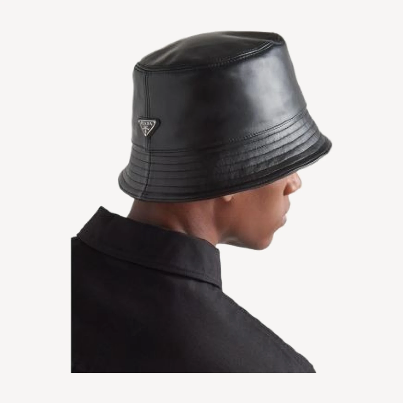 Prada Nappa Leather Bucket Hat